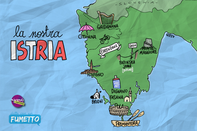 Itinerario di viaggio in Istria