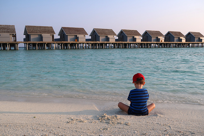 Maldive con bambini