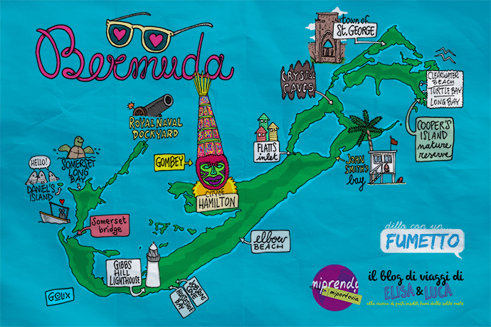 isole bermuda illustrazione