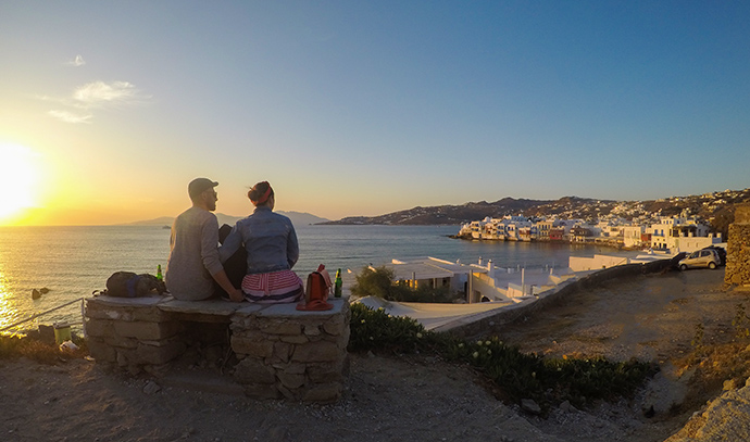 tramonto a Mykonos